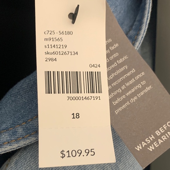 Lane Bryant Blue Denim Midi Dress - Picture 3 of 4